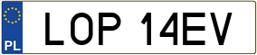 Trailer License Plate